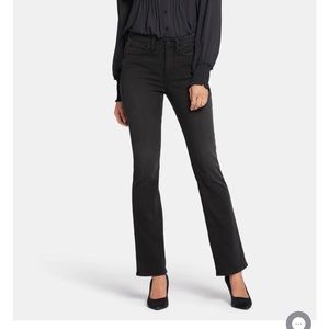 NYDJ black slim bootcut jeans, size 14